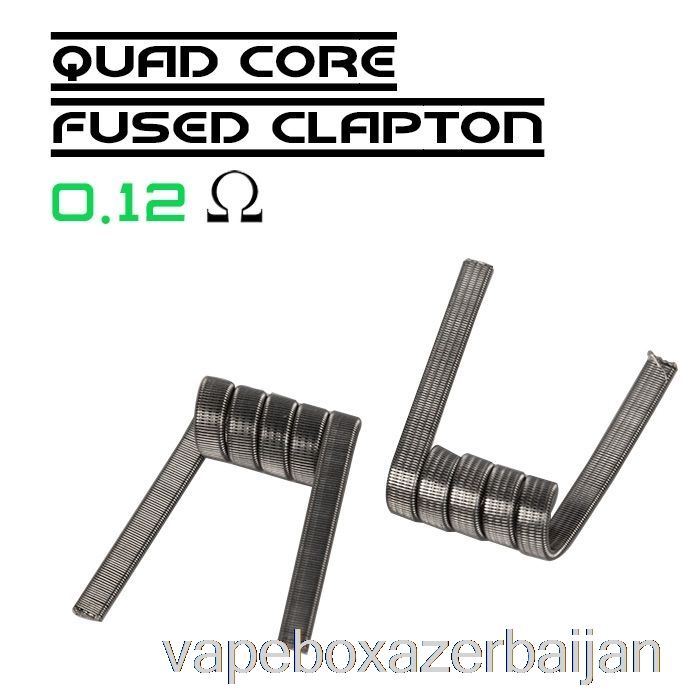 Vape Baku Wotofo Comp Wire - Prebuilt Coils 0.12ohm Quad Core Fused Clapton - Pack of 10